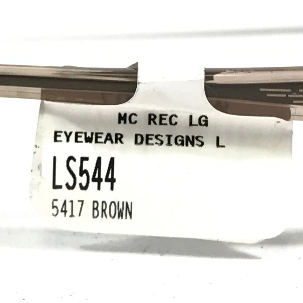 Levi's LS 544A-2 Eyeglasses Frames Brown Rectangular Full Rim 54-17-140